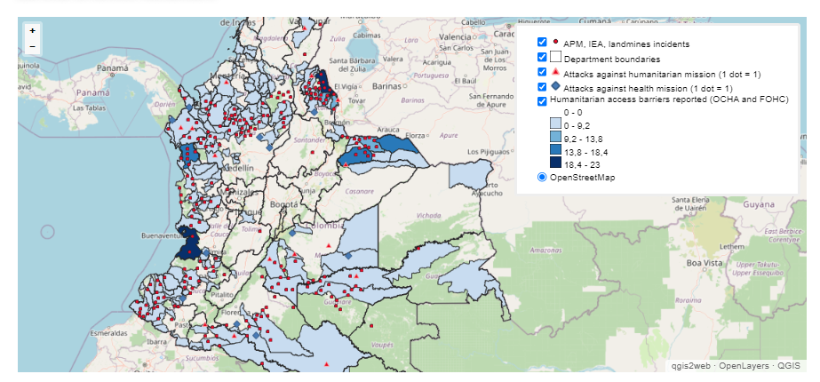 Mapas de contexto de acceso humanitario